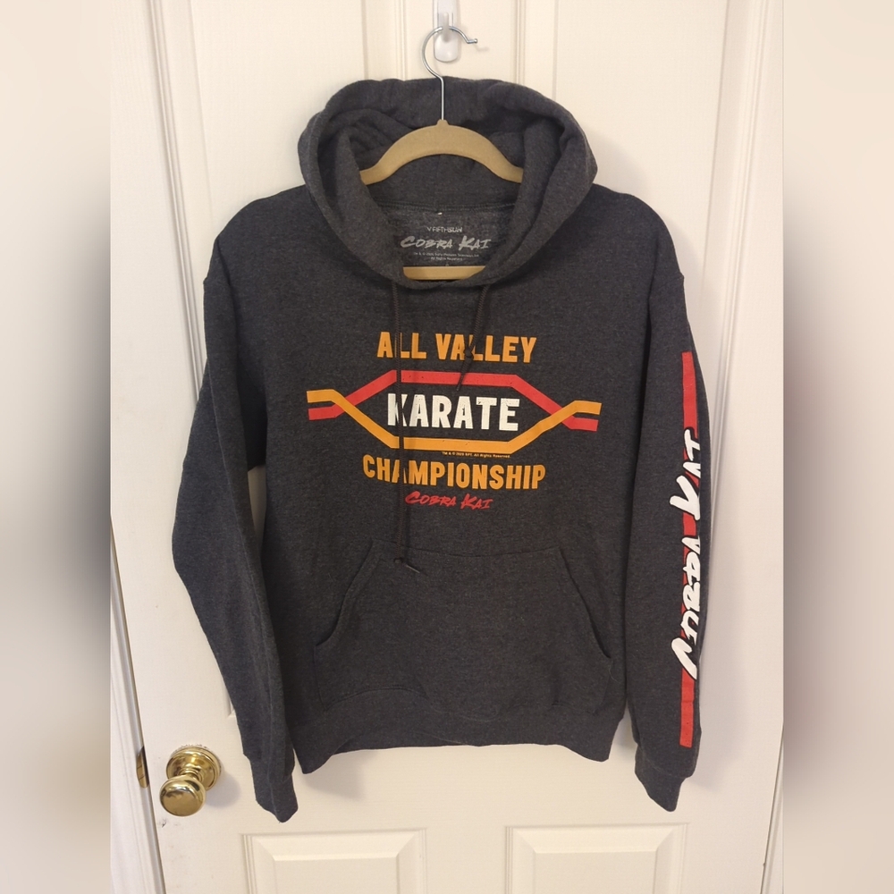 Fifth Sun Dark Gray Cobra Kai Hoodie